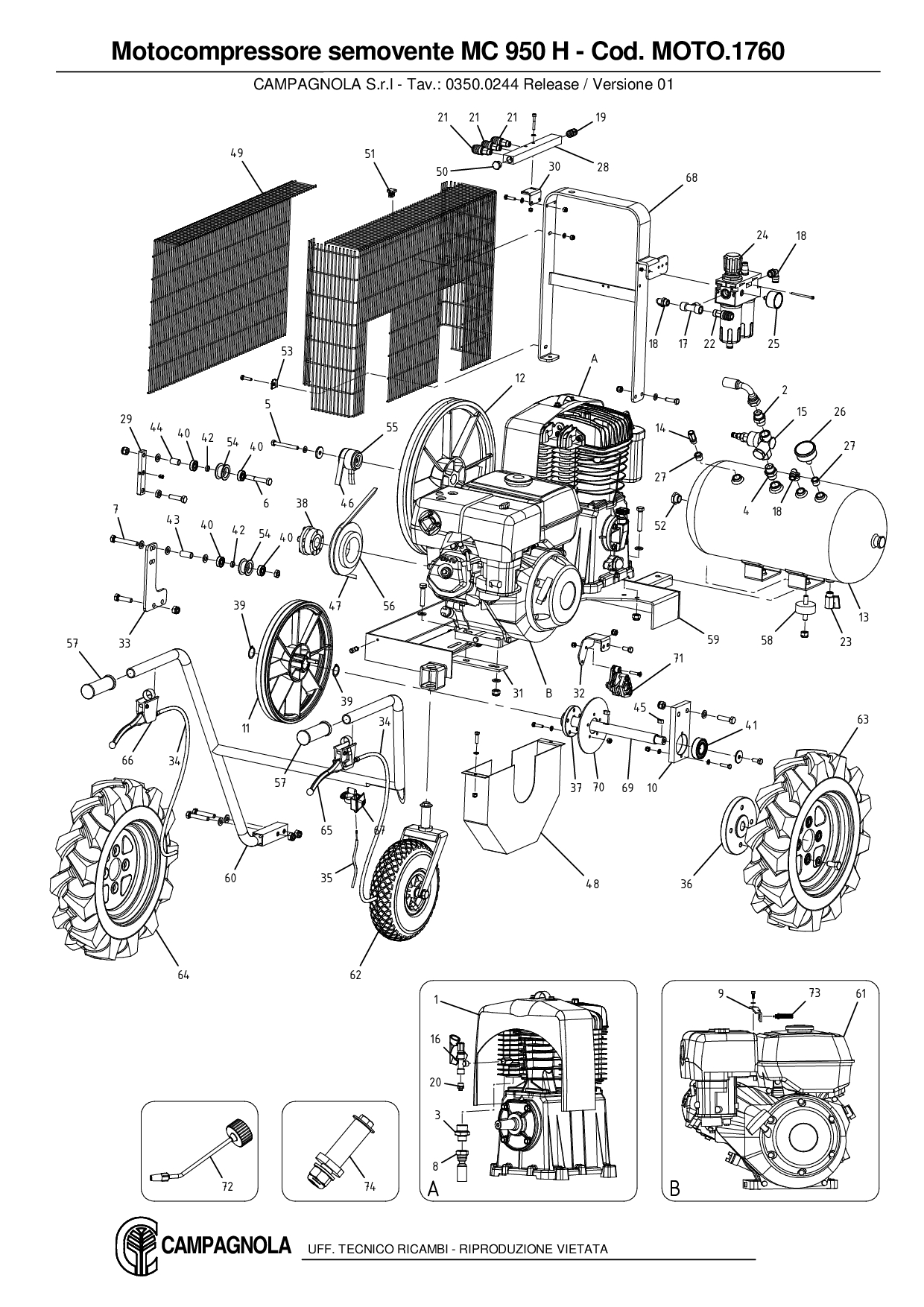 MOTO.1760_Motocomp. semovente MC 950 H.